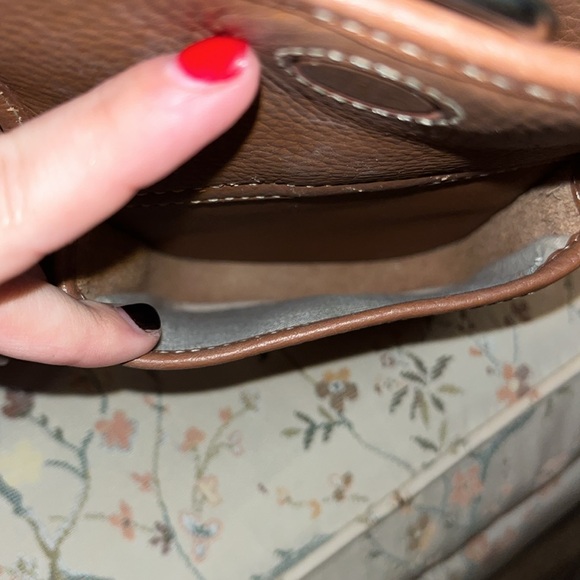 dooney & bourke brown purse with two front pockets - Picture 15 of 17